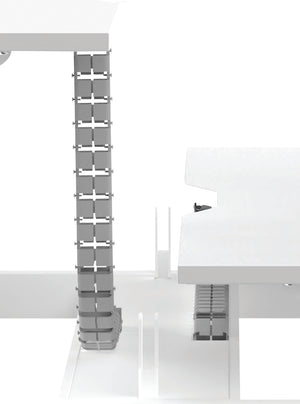 Buro Syntra Altri Cable Spine - For Back to Back Desk Pod