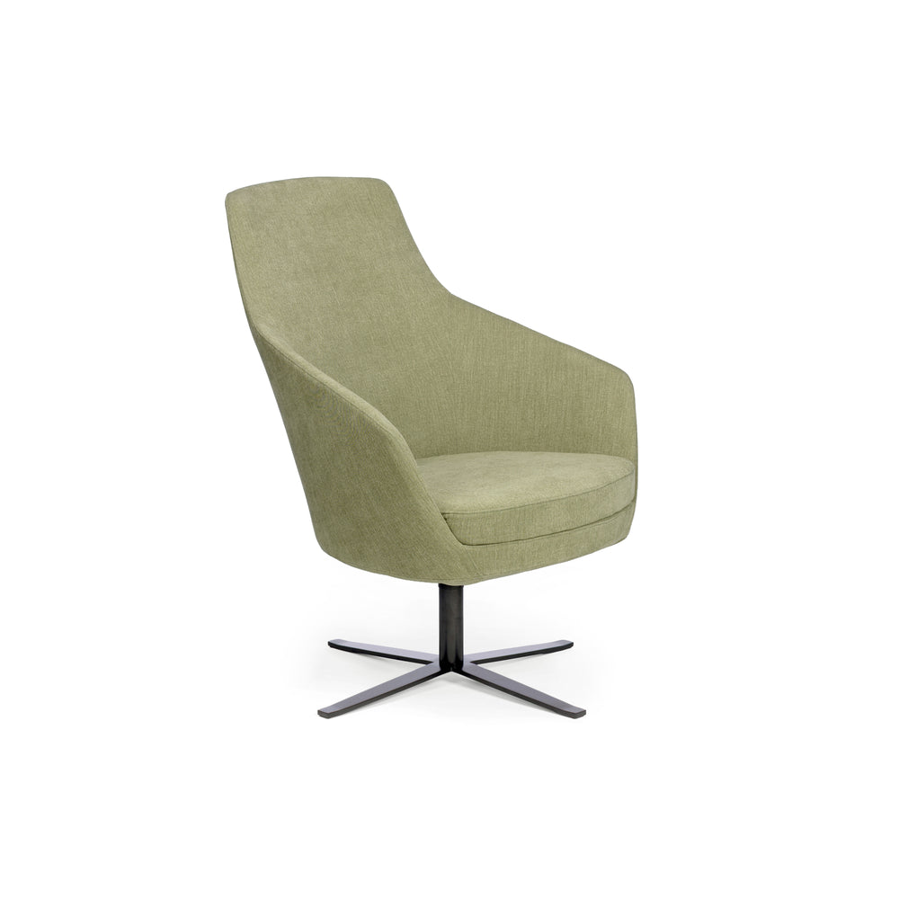 Chair Solutions Annette Lounge Swivel Black Chair