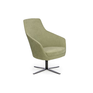 Chair Solutions Annette Lounge Swivel Black Chair