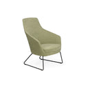 Chair Solutions Annette Lounge Sled Black Chair