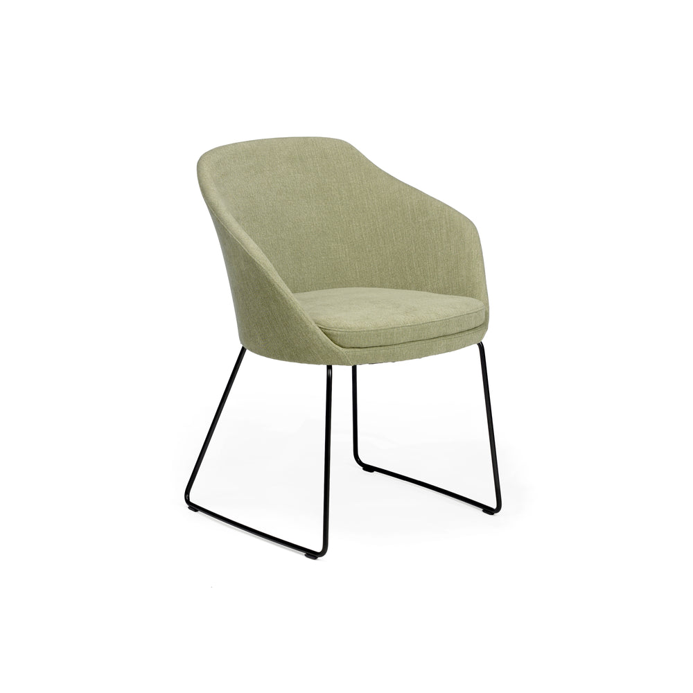 Chair Solutions Annette Sled Black Chair