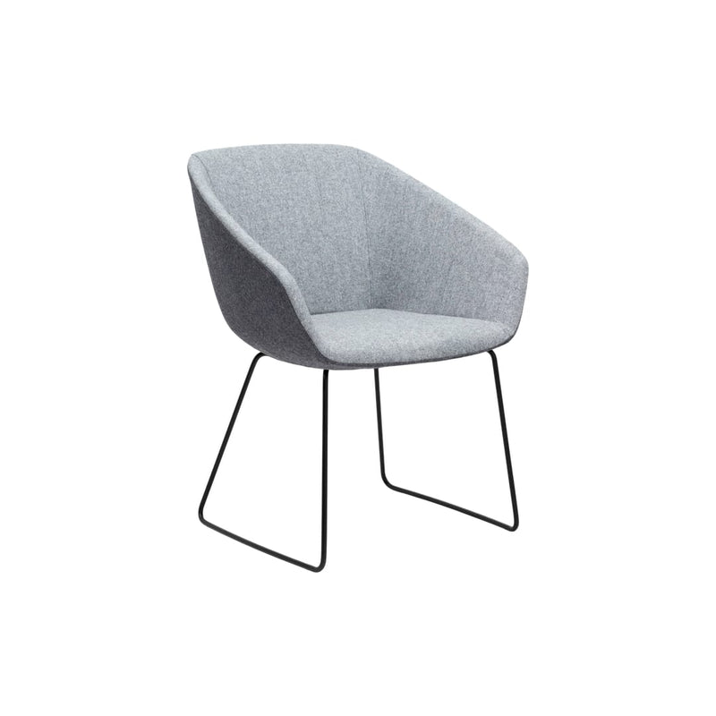 Chair Solutions Brek Sled Black Chair