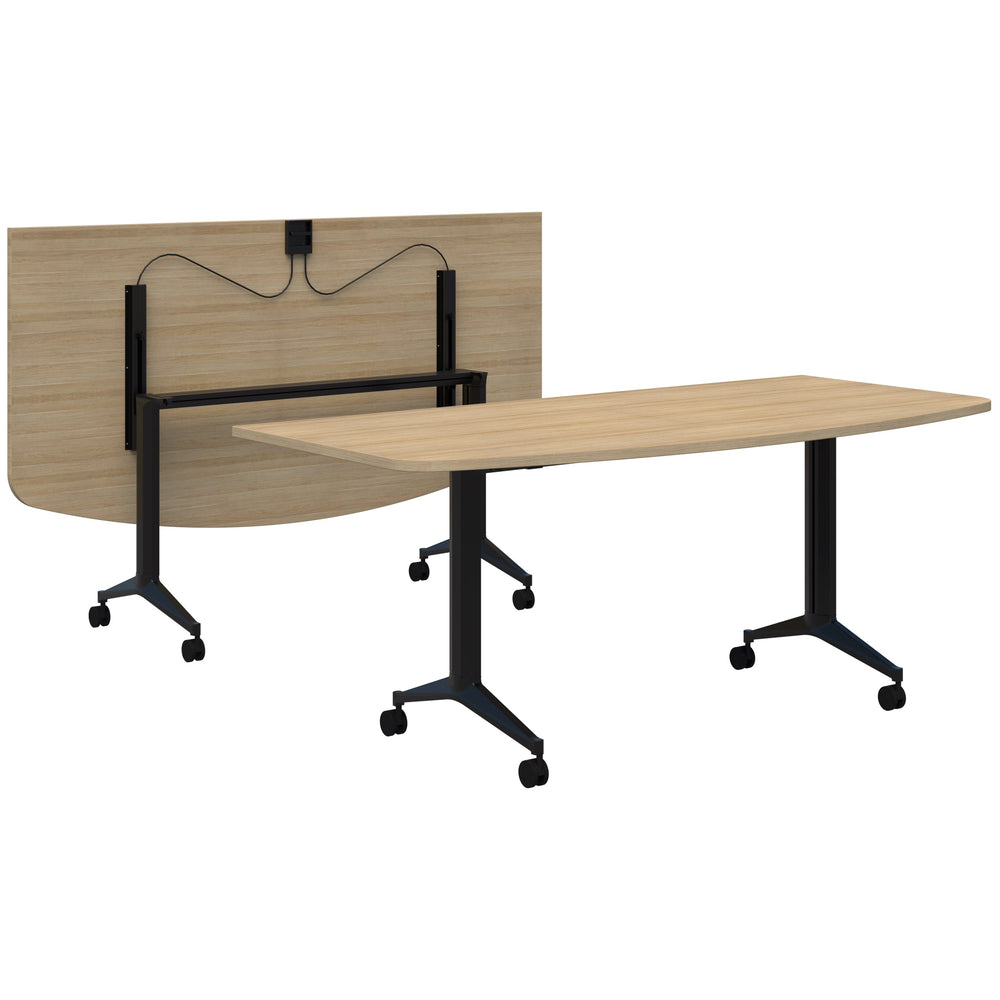 Accent Boost Flip Table - D Shape Top