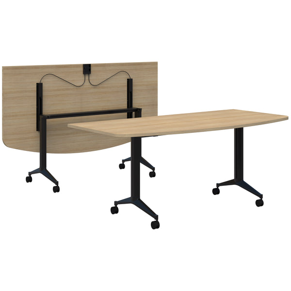 Accent Boost Flip Table - D Shape Top