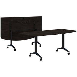 Accent Boost Flip Table - D Shape Top