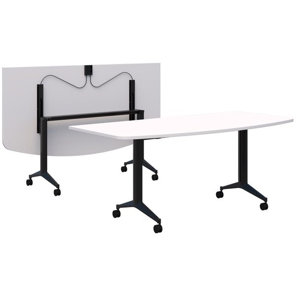Accent Boost Flip Table - D Shape Top