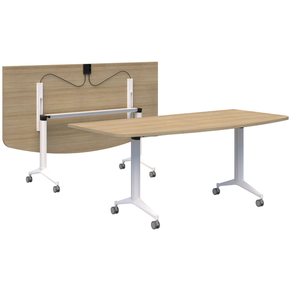 Accent Boost Flip Table - D Shape Top