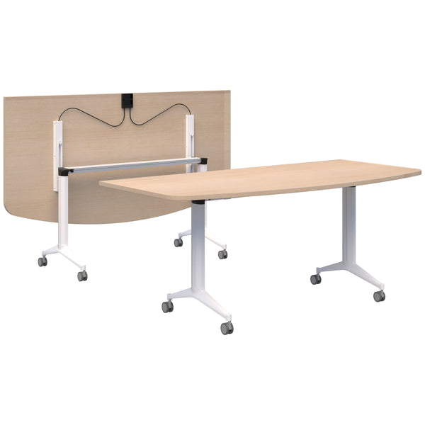 Accent Boost Flip Table - D Shape Top
