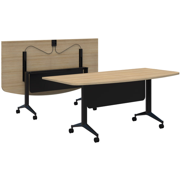 Accent Boost Flip Table - D Shape Top with Modesty