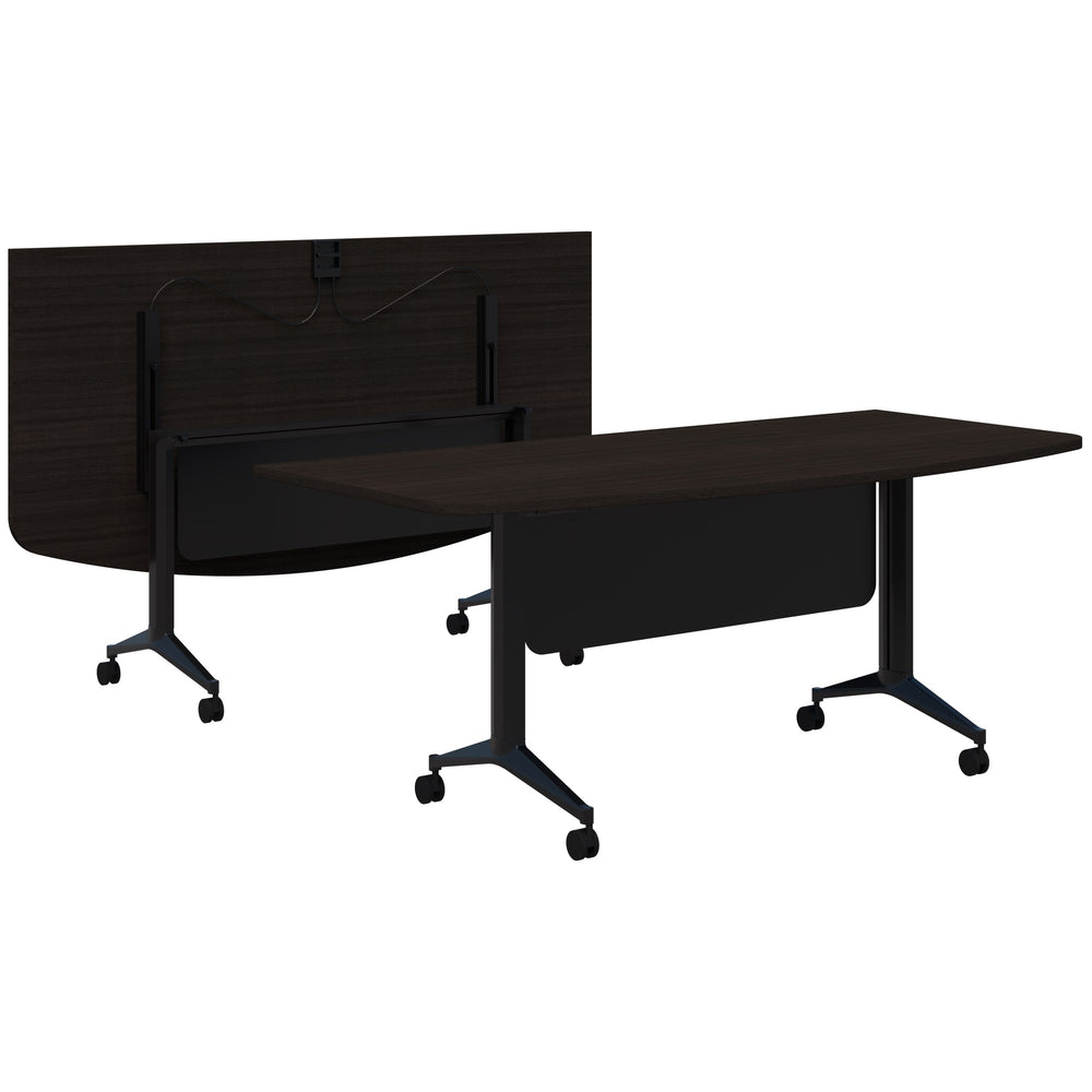 Accent Boost Flip Table - D Shape Top with Modesty