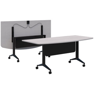 Accent Boost Flip Table - D Shape Top with Modesty