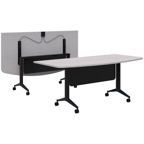 Accent Boost Flip Table - D Shape Top with Modesty