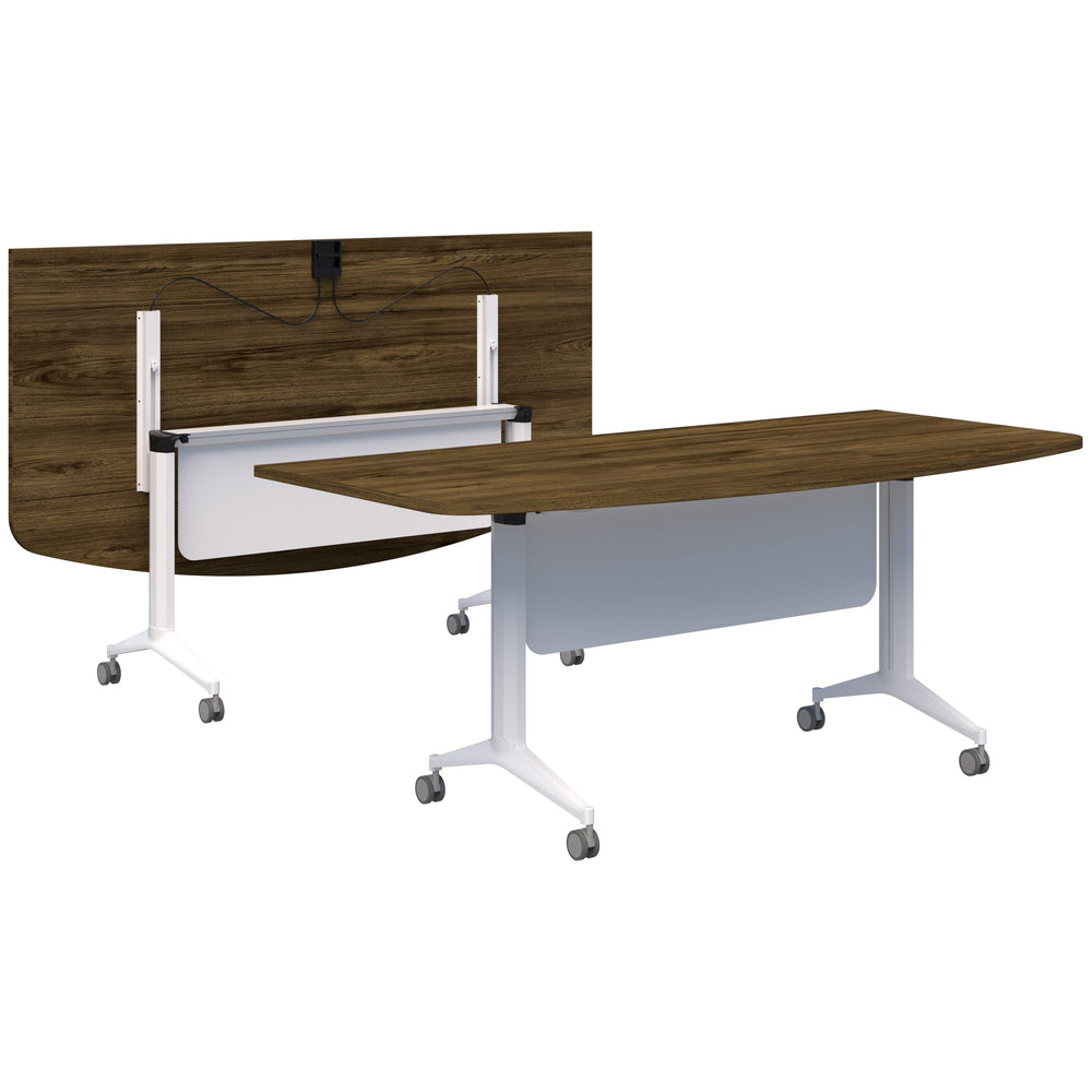 Accent Boost Flip Table - D Shape Top with Modesty