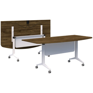 Accent Boost Flip Table - D Shape Top with Modesty