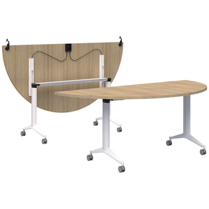 Accent Boost Semi-Circular Flip Table