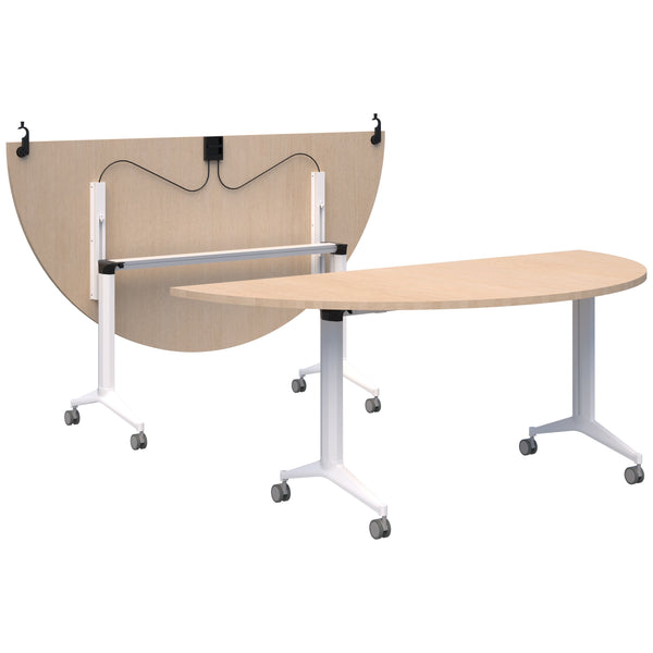 Accent Boost Semi-Circular Flip Table