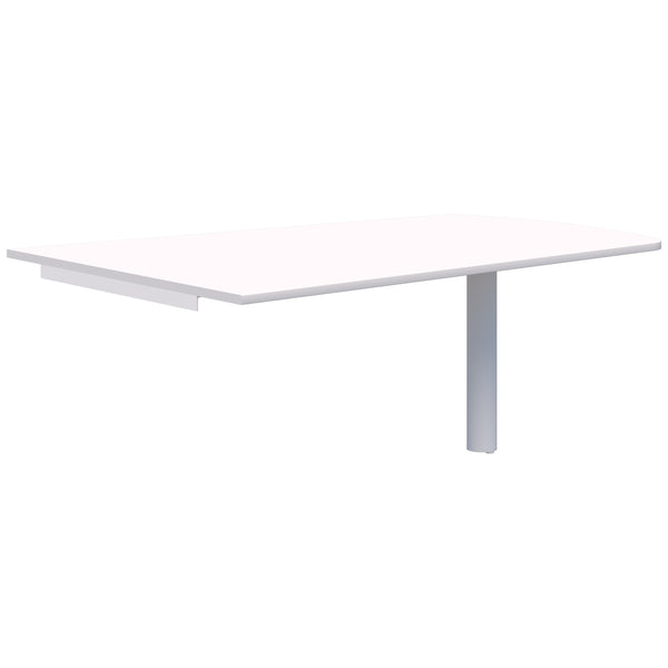 Accent Classic Trapezium Wallmounted Table - Pole Leg