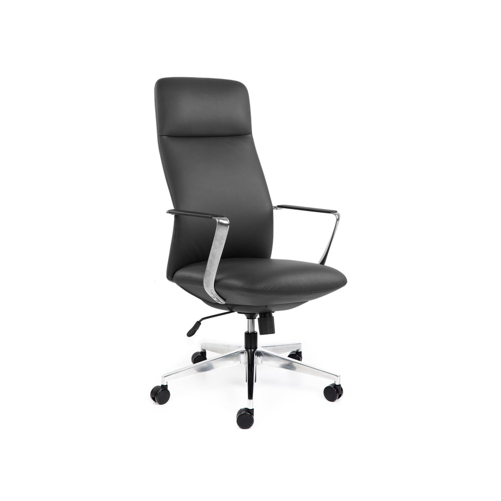Chair Solutions Director High Back Black Leather Chair