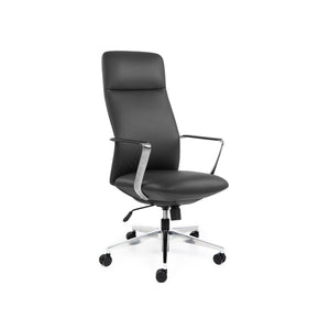 Chair Solutions Director High Back Black Leather Chair