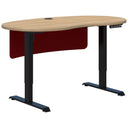 Accent Duo II Electric Desk - Bean Shape inc Modesty