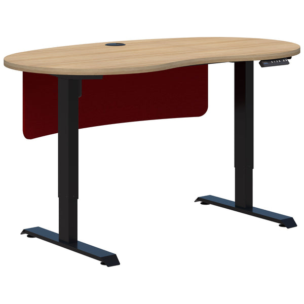 Accent Duo II Electric Desk - Bean Shape inc Modesty