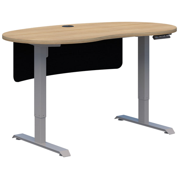 Accent Duo II Electric Desk - Bean Shape inc Modesty