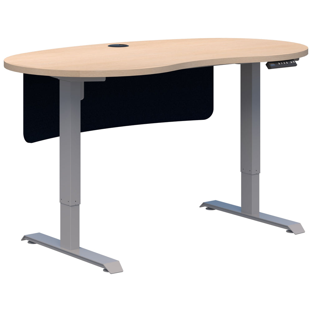 Accent Duo II Electric Desk - Bean Shape inc Modesty