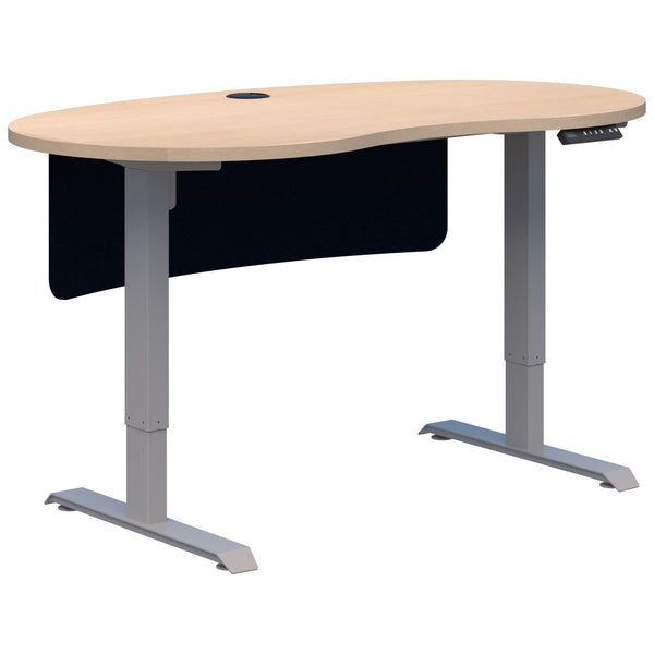 Accent Duo II Electric Desk - Bean Shape inc Modesty