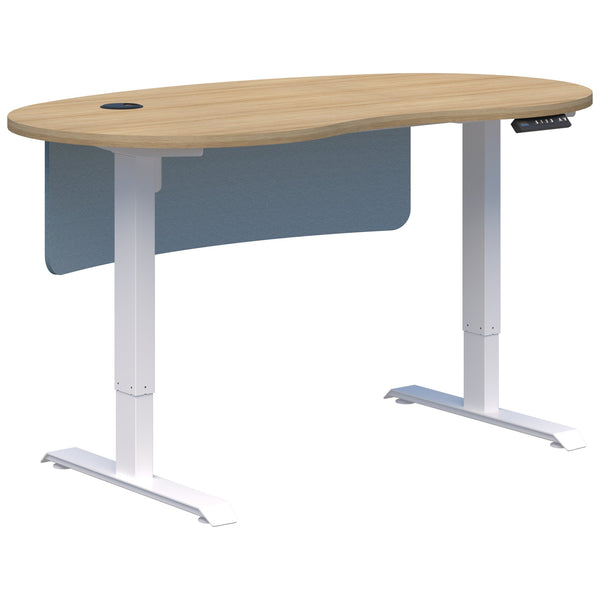 Accent Duo II Electric Desk - Bean Shape inc Modesty