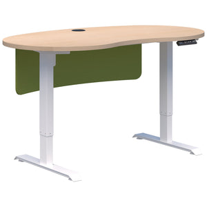 Accent Duo II Electric Desk - Bean Shape inc Modesty