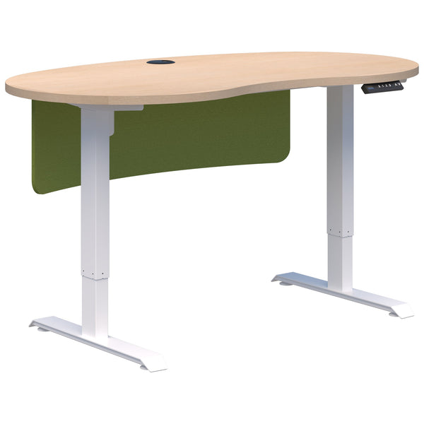 Accent Duo II Electric Desk - Bean Shape inc Modesty