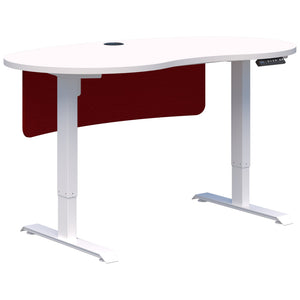 Accent Duo II Electric Desk - Bean Shape inc Modesty