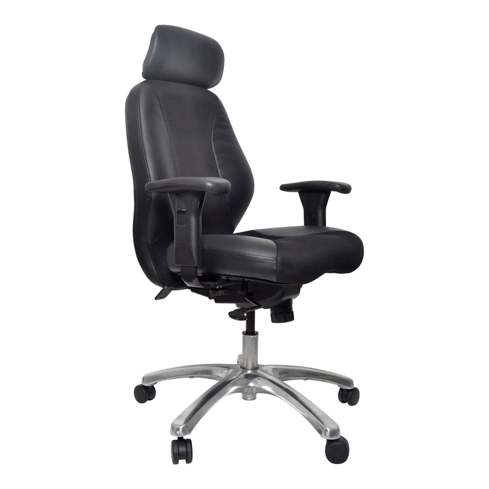 Buro Everest Leather And Mesh Chair