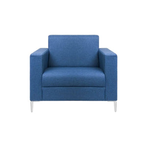 Chair Solutions Kipling Single Seater - With Arms - Polished Alloy Legs