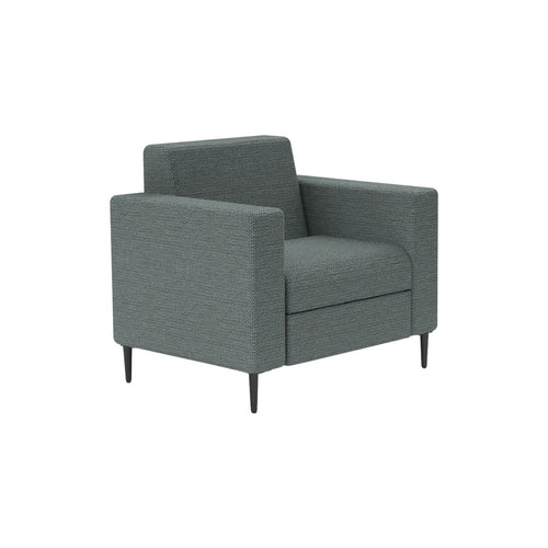 Chair Solutions Kipling Single Seater - With Arms - Black Legs
