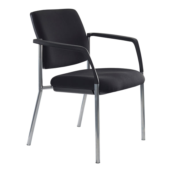 Buro Lindis With Arms Chair - Reflective Silver Frame