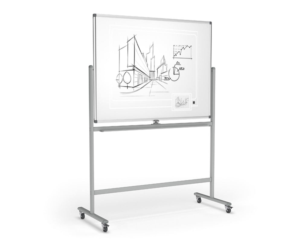 Boyd Lacquered Steel Mobile Pivoting Whiteboards