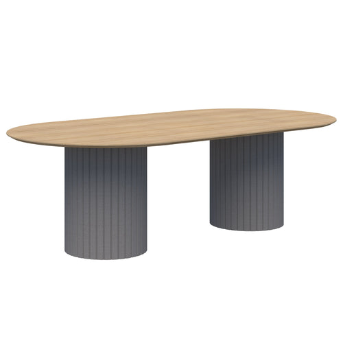 Accent Pila Boardroom Table Double D End