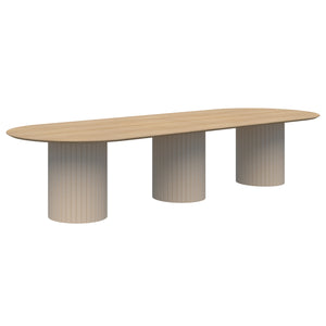 Accent Pila Boardroom Table Double D End
