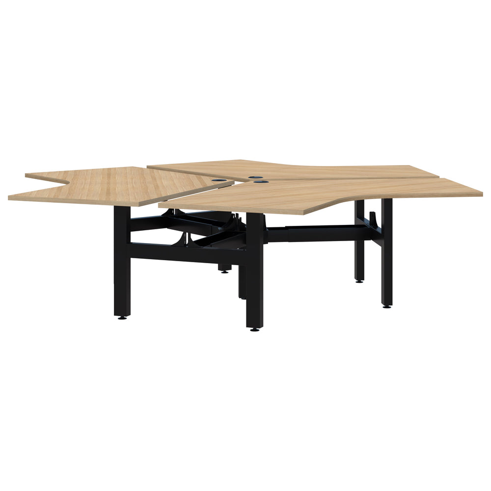 Accent Summit II Fixed Height 120° 3 Pod Desk