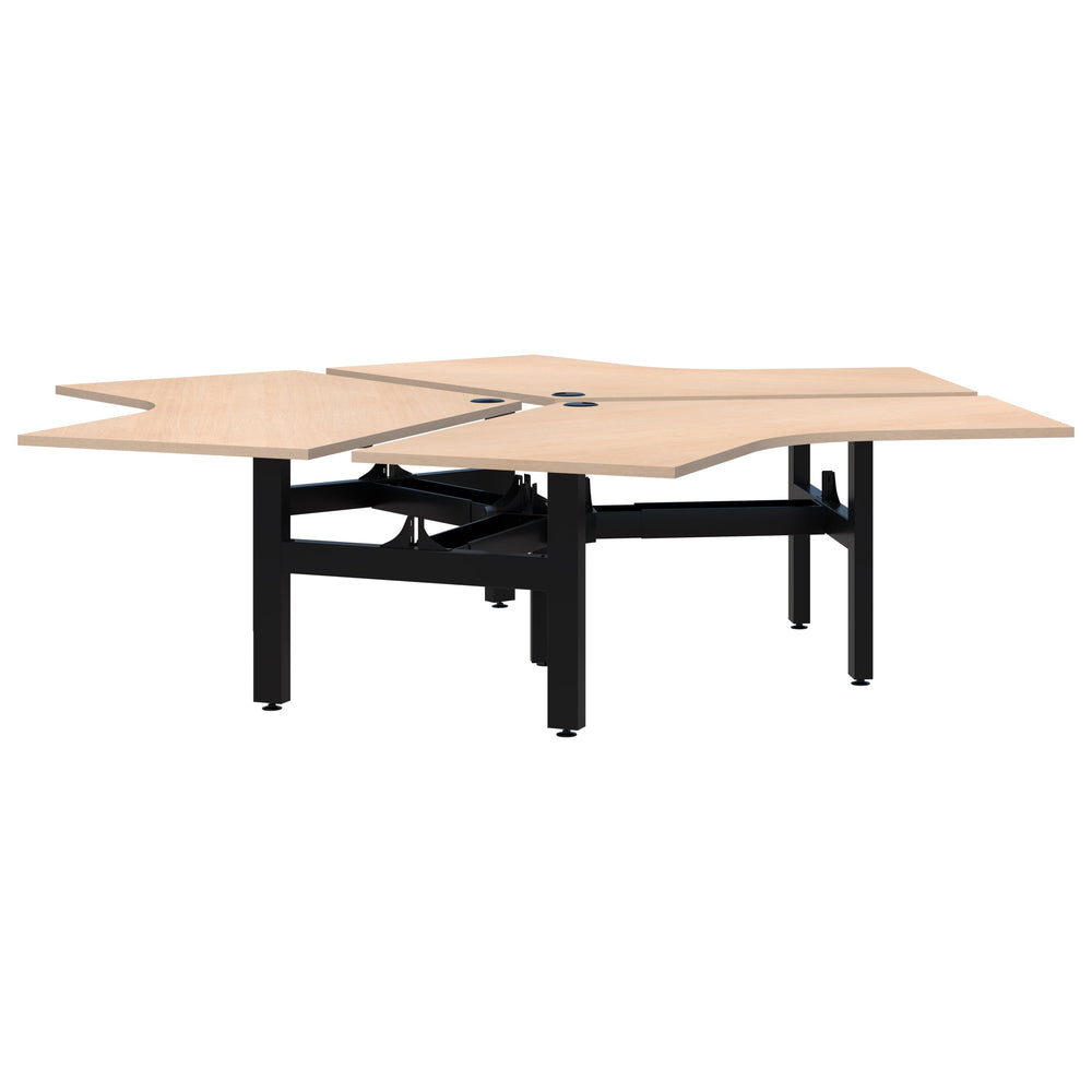 Accent Summit II Fixed Height 120° 3 Pod Desk