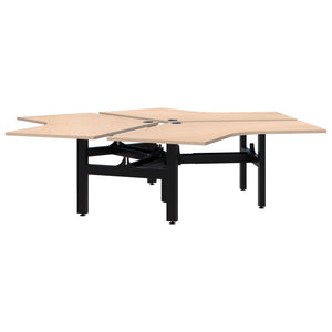 Accent Summit II Fixed Height 120° 3 Pod Desk