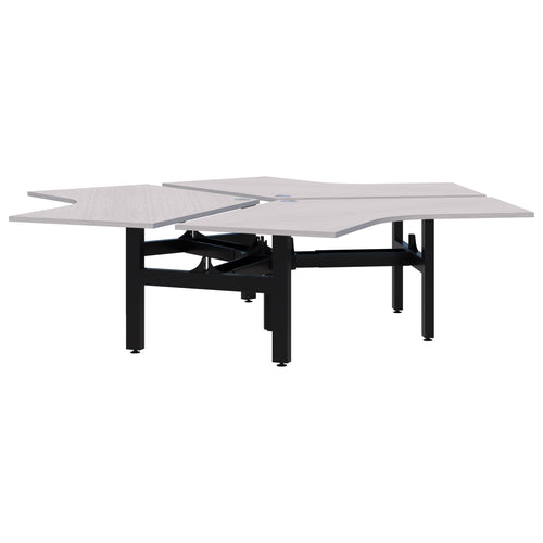 Accent Summit II Fixed Height 120° 3 Pod Desk