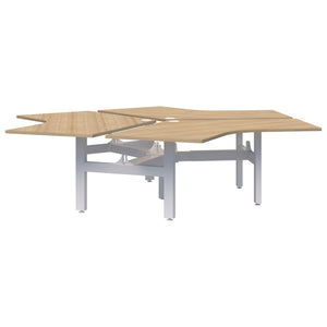Accent Summit II Fixed Height 120° 3 Pod Desk