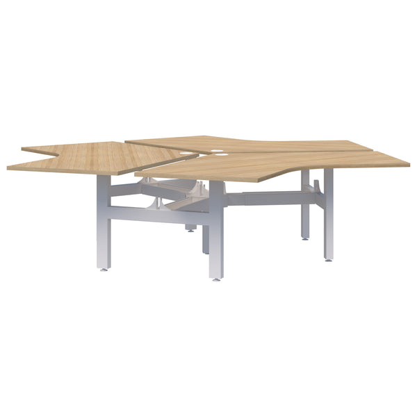 Accent Summit II Fixed Height 120° 3 Pod Desk