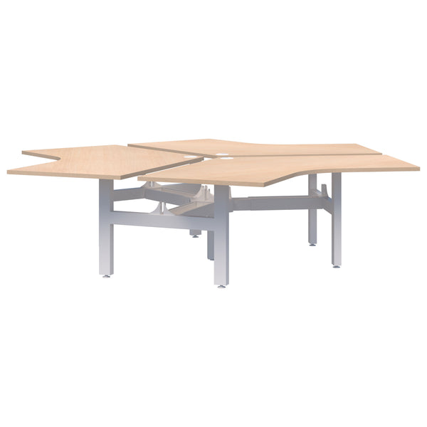 Accent Summit II Fixed Height 120° 3 Pod Desk