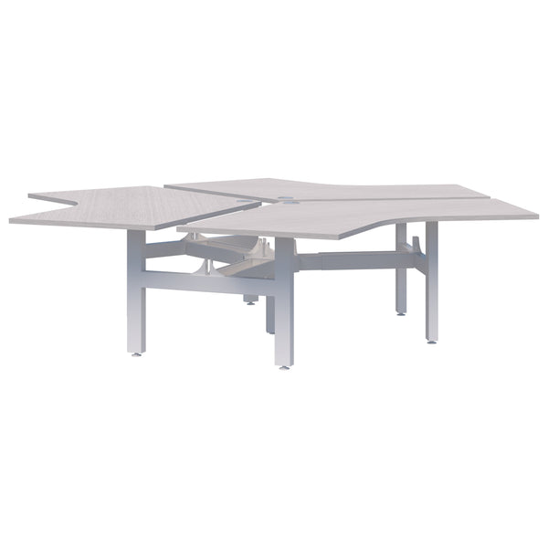Accent Summit II Fixed Height 120° 3 Pod Desk
