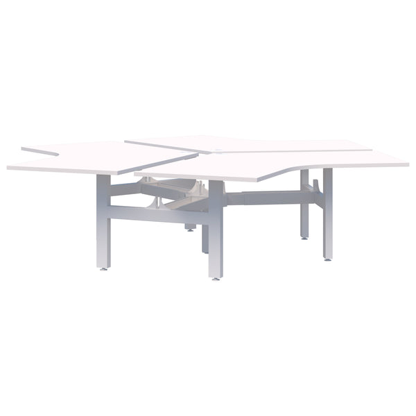 Accent Summit II Fixed Height 120° 3 Pod Desk