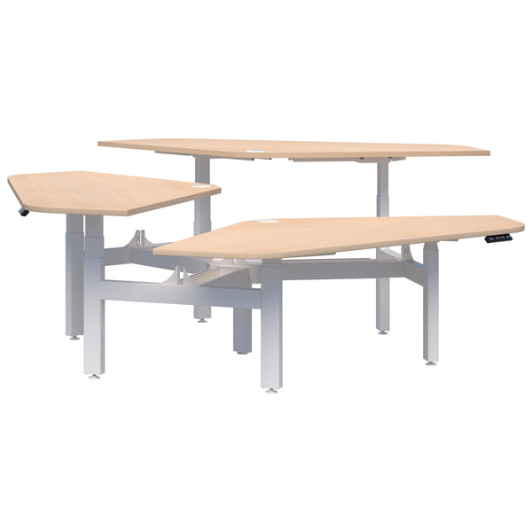 Accent Summit II Electric 120° Rotor 3 Pod Desk