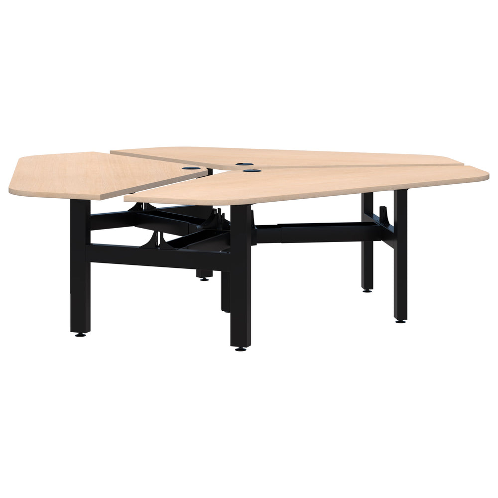 Accent Summit II Fixed Height 120° Rotor 3 Pod Desk